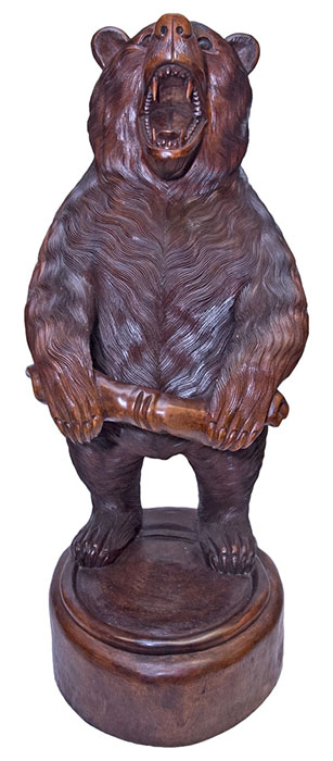 Wooden bear Standing - Click Image to Close